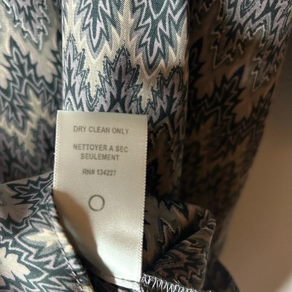 T-Bags LA Chevron Tunic Dress Gray White XS Boho Casual - Picture 9 of 14